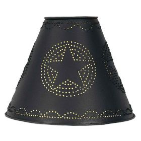 4X10X8 Star Punched Tin Shade - Black