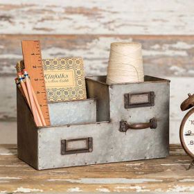 Three Bin Desk Organizer