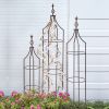 Set of Three Rustic Garden Topiaries