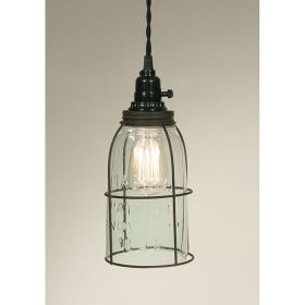 Half Gallon Caged Mason Jar Pendant Lamp