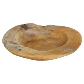 Elegant Decorative Wooden Bowl, Brown