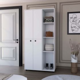 Austin 1-Drawer Armoire Closet White