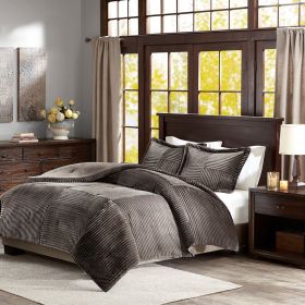 Plush Down Alternative Comforter Set (Color: as Pic)